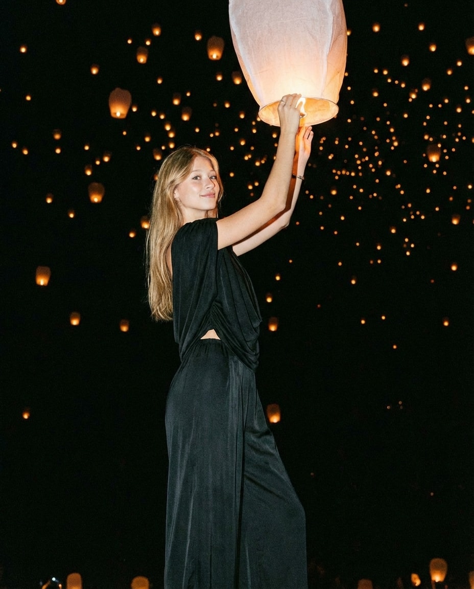 Floating lantern Photoshoot sample 6