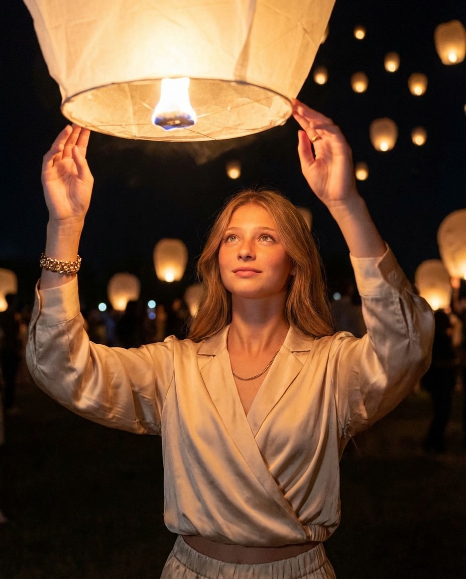 Floating lantern Photoshoot sample 1