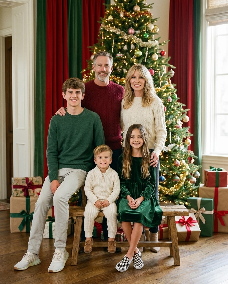 Christmas Family Portrait sample 4